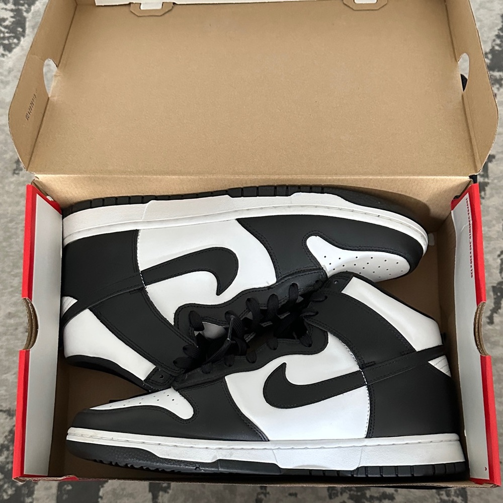 Nike Black and White High-Top Dunks